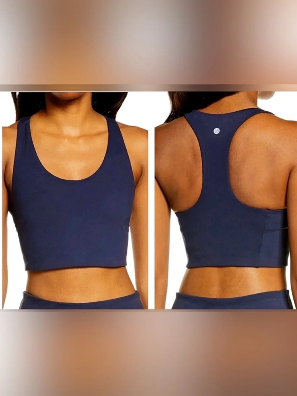 Zella Deep Navy Racerback Sports Bra